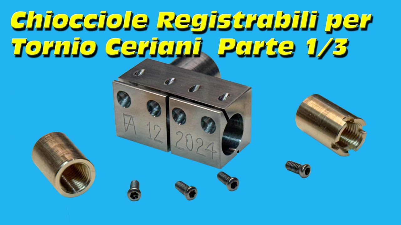 Complessivo Supporto e Chiocciole con Gioco Registrabile per Tornio Ceriani Parte 1/3 #196