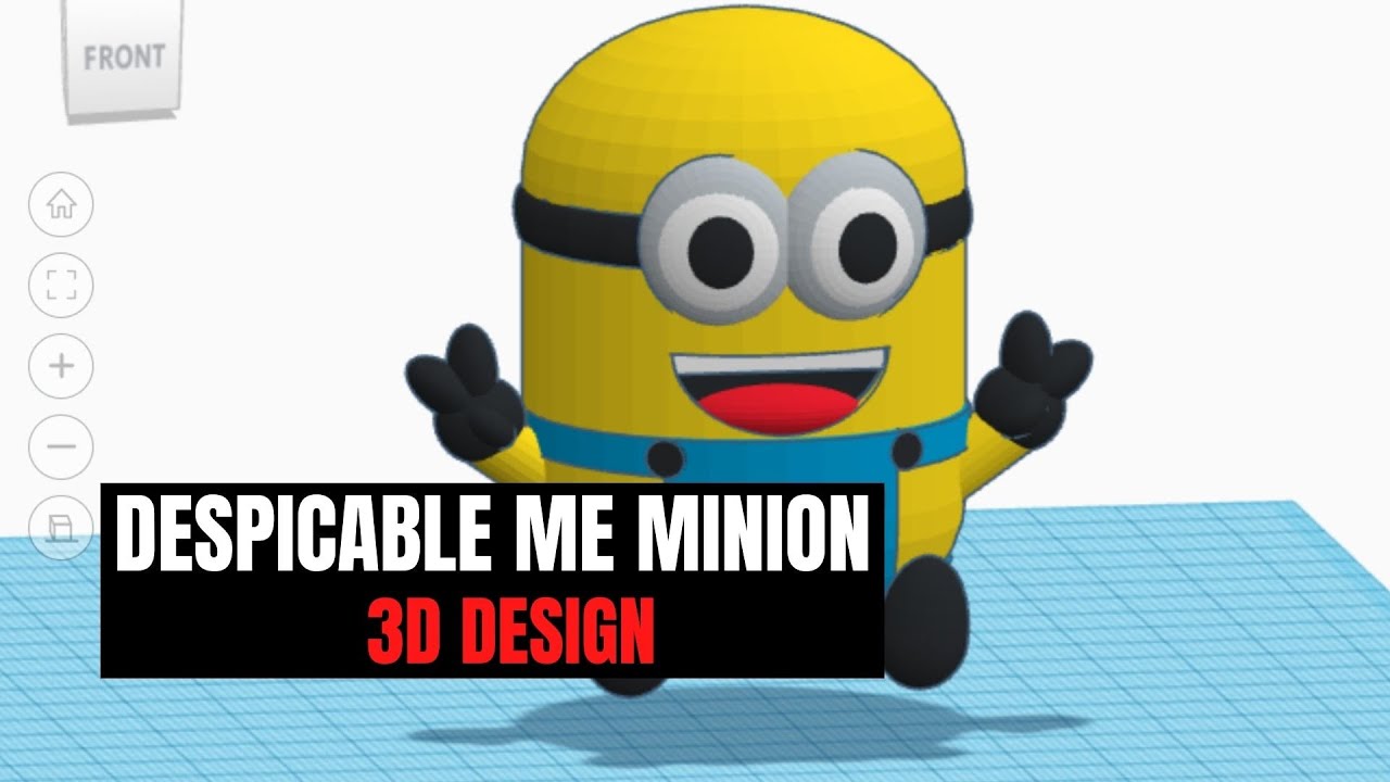TinkerCAD - Tutorial for Beginners - How to 3D Design Minion (Despicable Me)