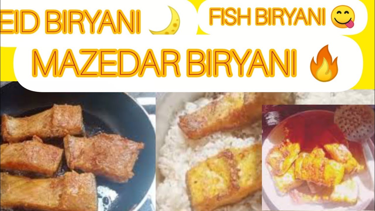 Eid Special Fish Biryani 🐟 Easy Pakistani Indian Biryani Recipe
