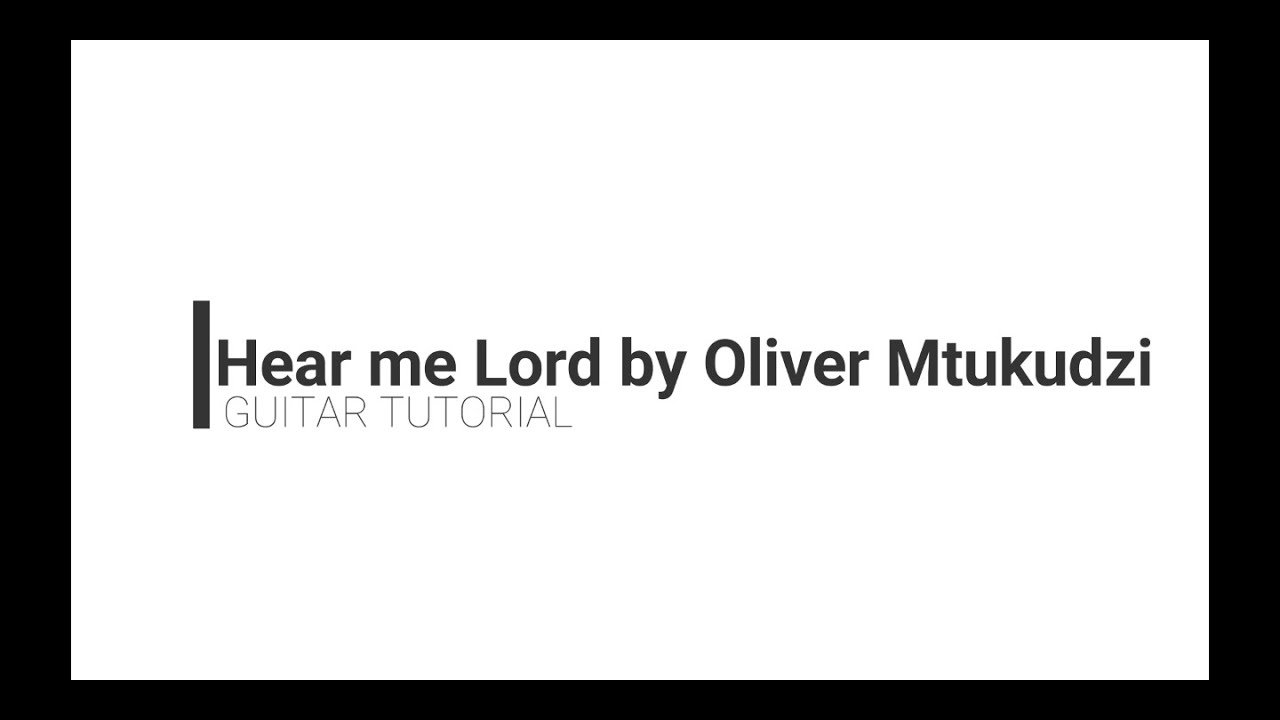 Oliver Mtukudzi -Hear Me Lord Lead  Guitar Tutorial
