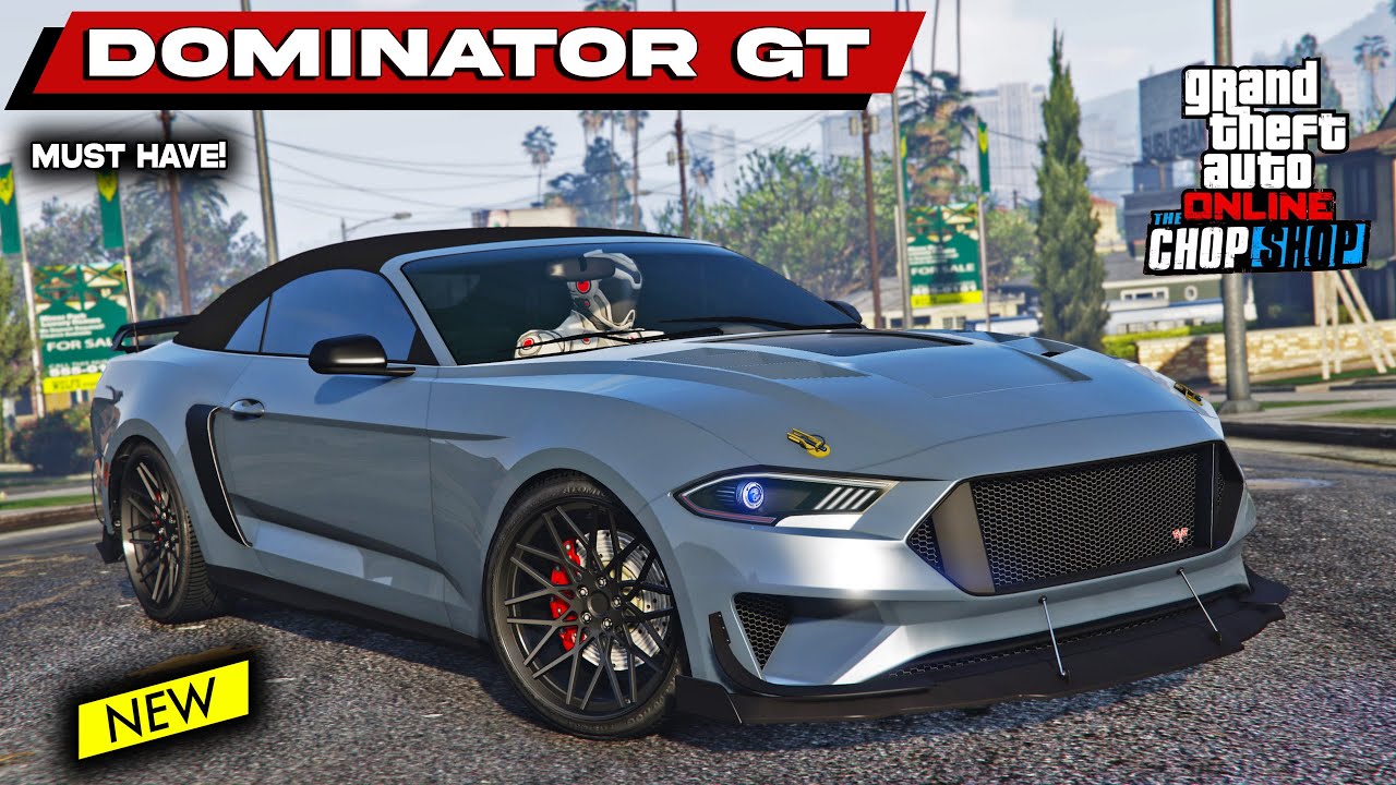 Dominator GT NEW DLC CAR | Best Customization & Review | GTA 5 Online | Ford Mustang GT Convertible