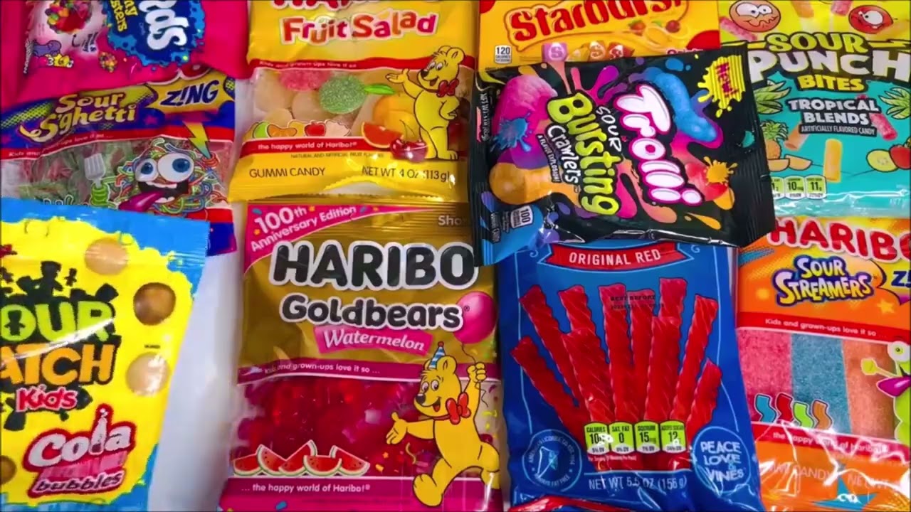 Unboxing Crazy Candy Stranger Things Sour Patch Kids Gummies ASMR