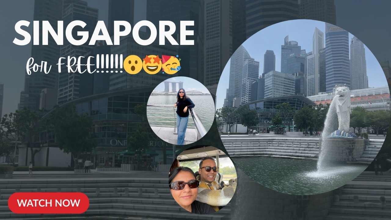 We explored Singapore during our layover (for FREE!!)|Mini Singapore Tour Vlog|Changi Airport😍🇸🇬