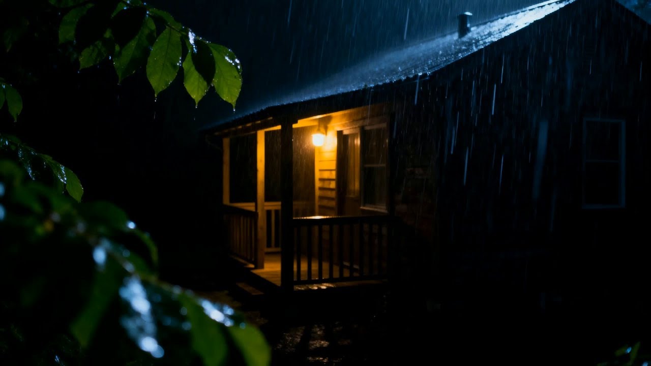 LIVE Heavy Rainstorm with Thunder ⛈️ Strong Wind Sounds for Deep Sleep