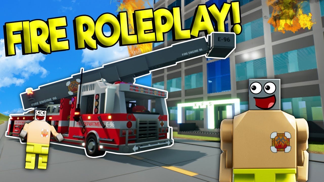 LEGO FIRE FIGHTER JOB IN LEGO CITY! - Brick Rigs Roleplay Gameplay - Lego City Fire Truck Simulator