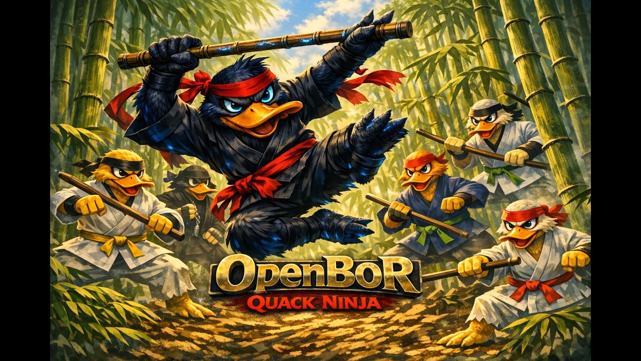 Quack Ninja OpenBoR - Duffy Duck Adventures Longplay | OpenBoR Gamer