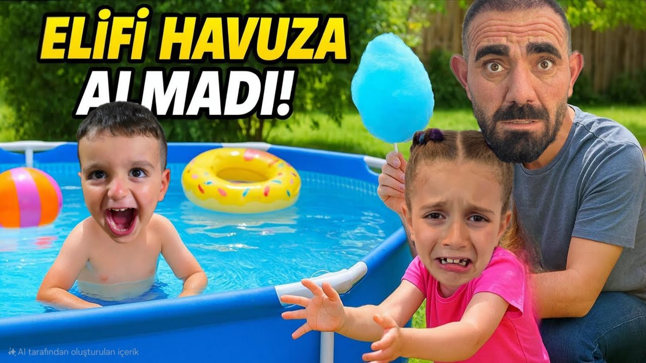 POYRAZ ELİFİ HAVUZA ALMADI!!!ELİF ÇOK AĞLADI!!!