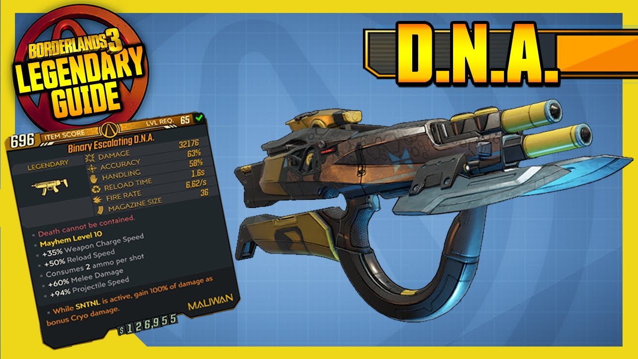 Borderlands 3 | D.N.A. | Mayhem 6 Exclusive | Legendary Item Guide