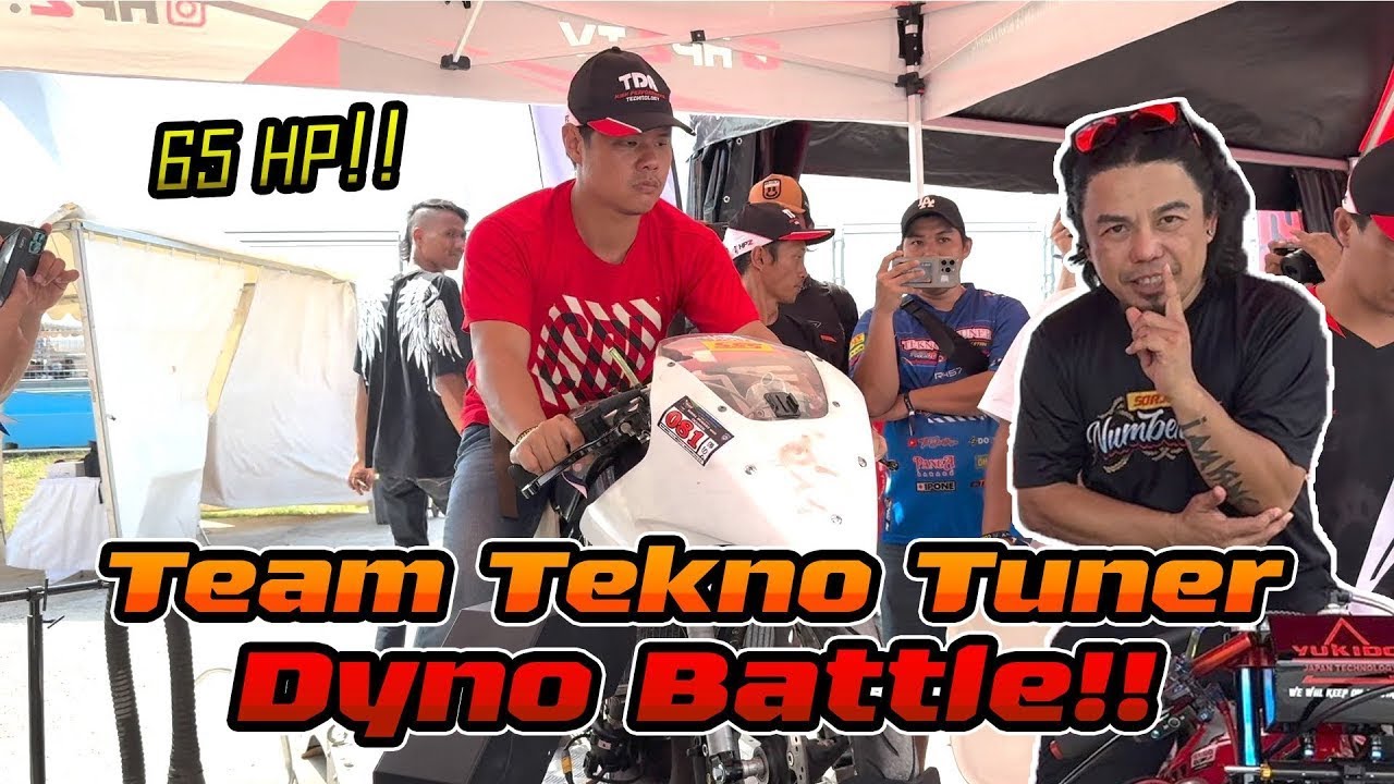 Tekno Tuner Team Battle Dyno Motobike Super Open 65 HP!! แรงทุกคัน การแข่งปั่นไดโน่ ที่อินโดนีเซีย