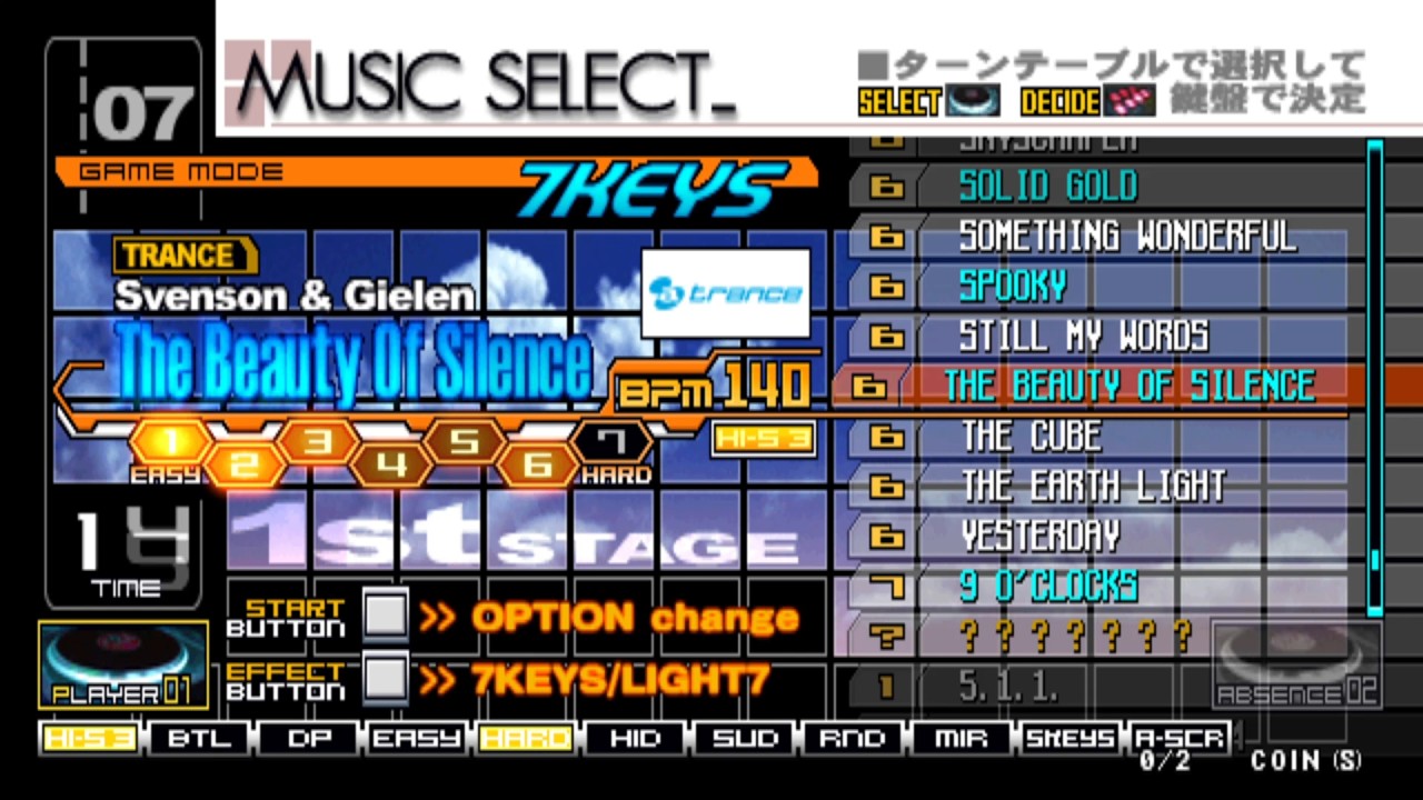 [beatmania IIDX 7th style] The Beauty of Silence