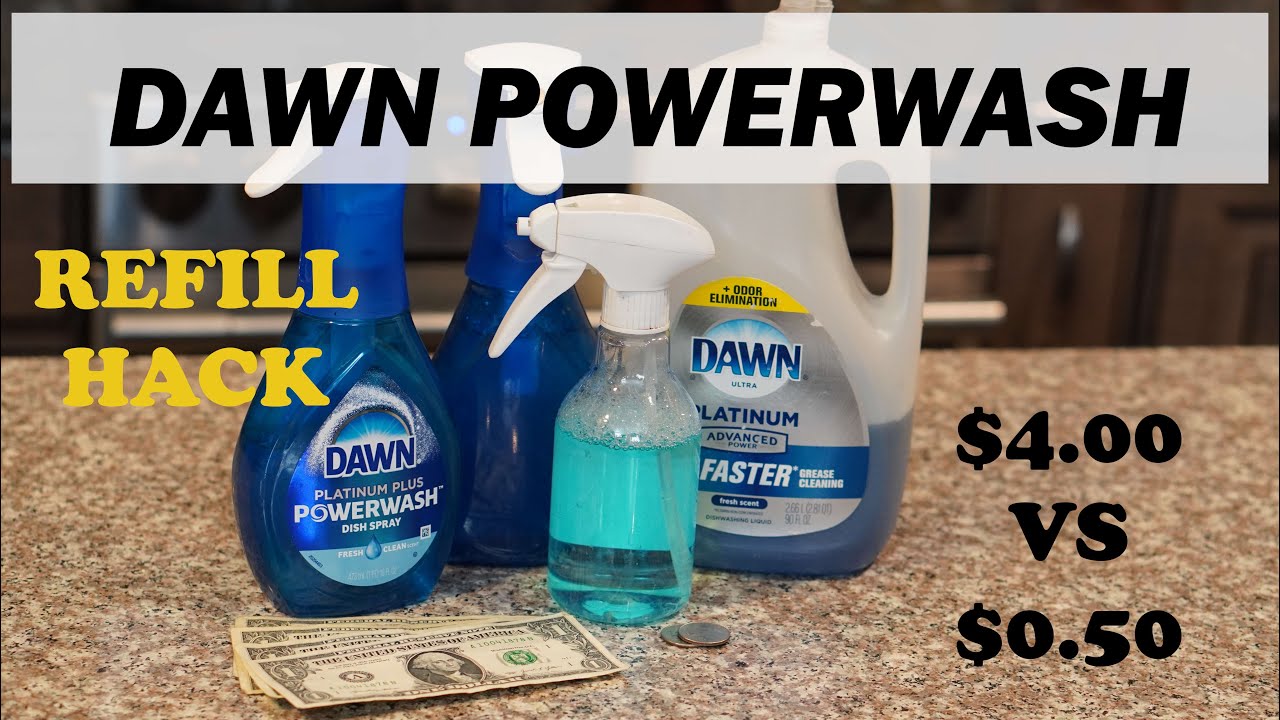 Dawn Powerwash Refill Hack [Refill for Less Than $0.50]