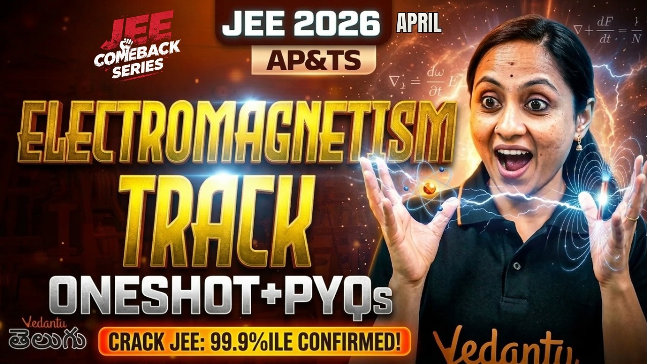 JEE Main 2026 Physics - Electromagnetism Track + Top Repeated PYQs | Vedantu Telugu
