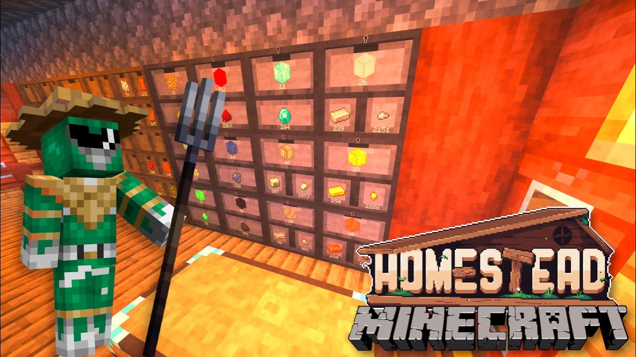 Lagerupgrade und Nether-Planungen - Minecraft HOMESTEAD #023 (Deutsch/German)