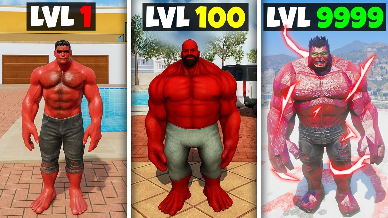 Going From NOOB To GOD RED HULK In INDIAN BIKES DRIVING 3D Vs GTA 5😱 #4