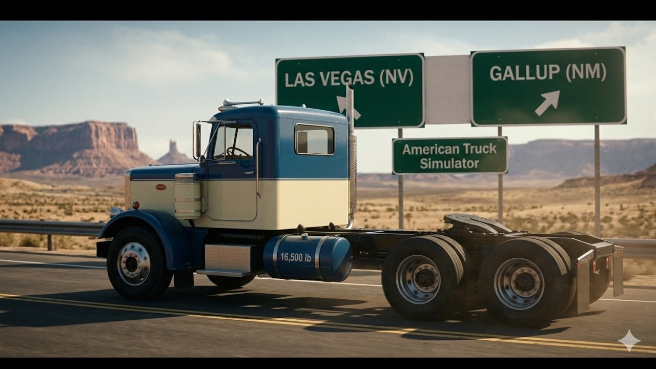 PETERBILT 351 Work Truck Chassis 16,500 lb Las Vegas (NV) - Gallup (NM) American Truck Simulator