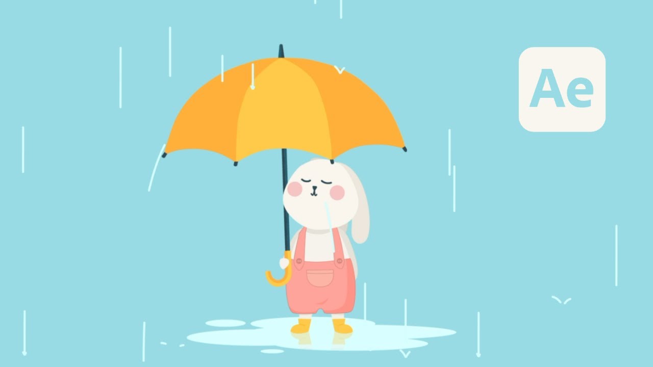 Raining Animation - After Effects Tutorial #65