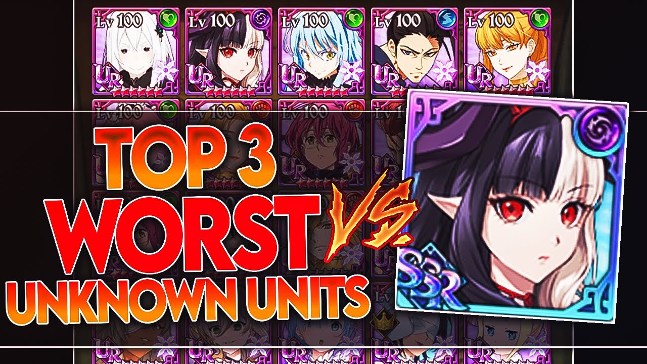TOP 3 WORST UNKNOWN UNITS TO RUN AGAINST QUEEN HEL (AS AN UNKNOWN MAIN) | 7DS: Grand Cross