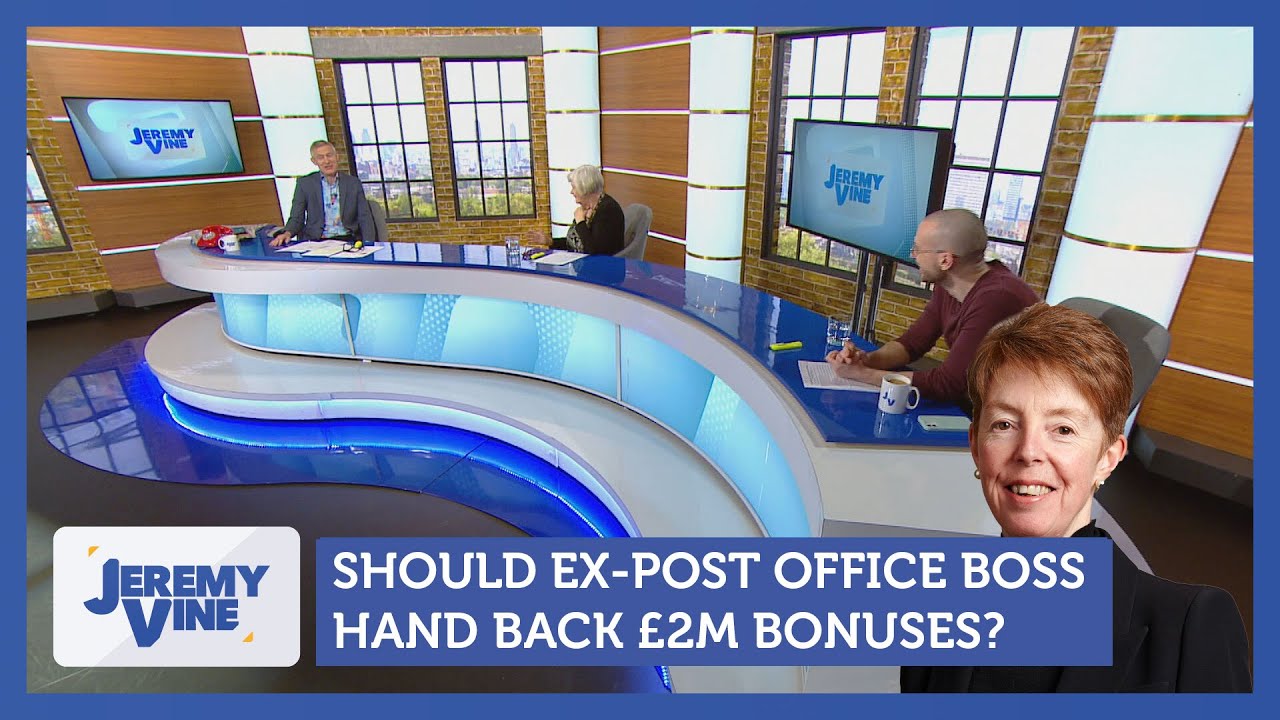 Should ex-Post Office boss return £2m bonuses? Feat. Ann Widdecombe & Michael J Walker | Jeremy Vine