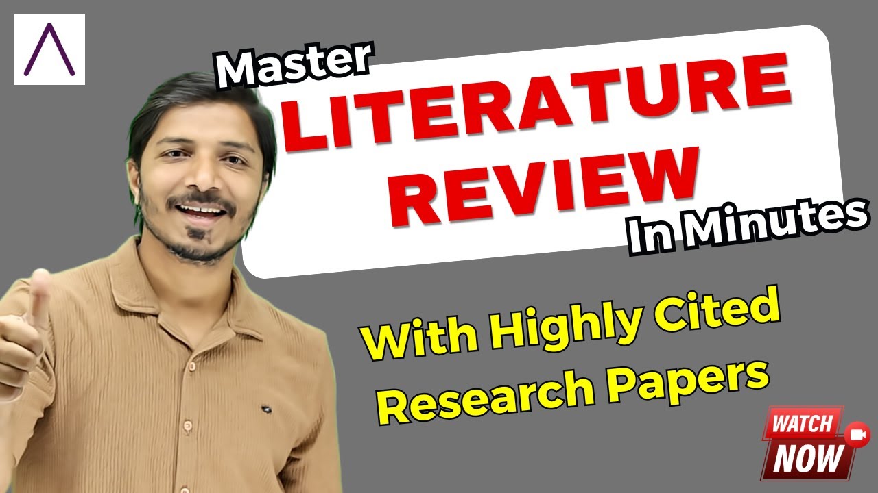 Master Literature Review in Minutes II Search Highly Cited Research Papers II Legendary AI Tool