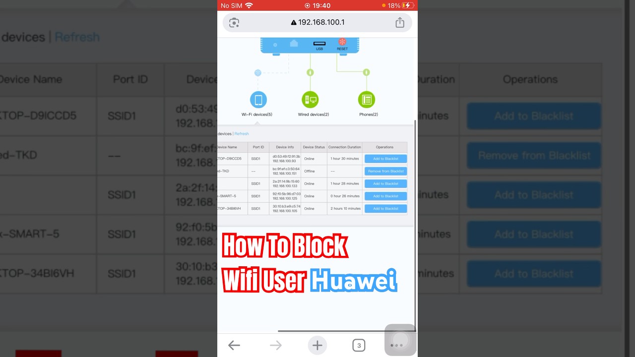 How To Block Unknown WiFi Users on Huawei Router | 100% Working Hindi/Urdu