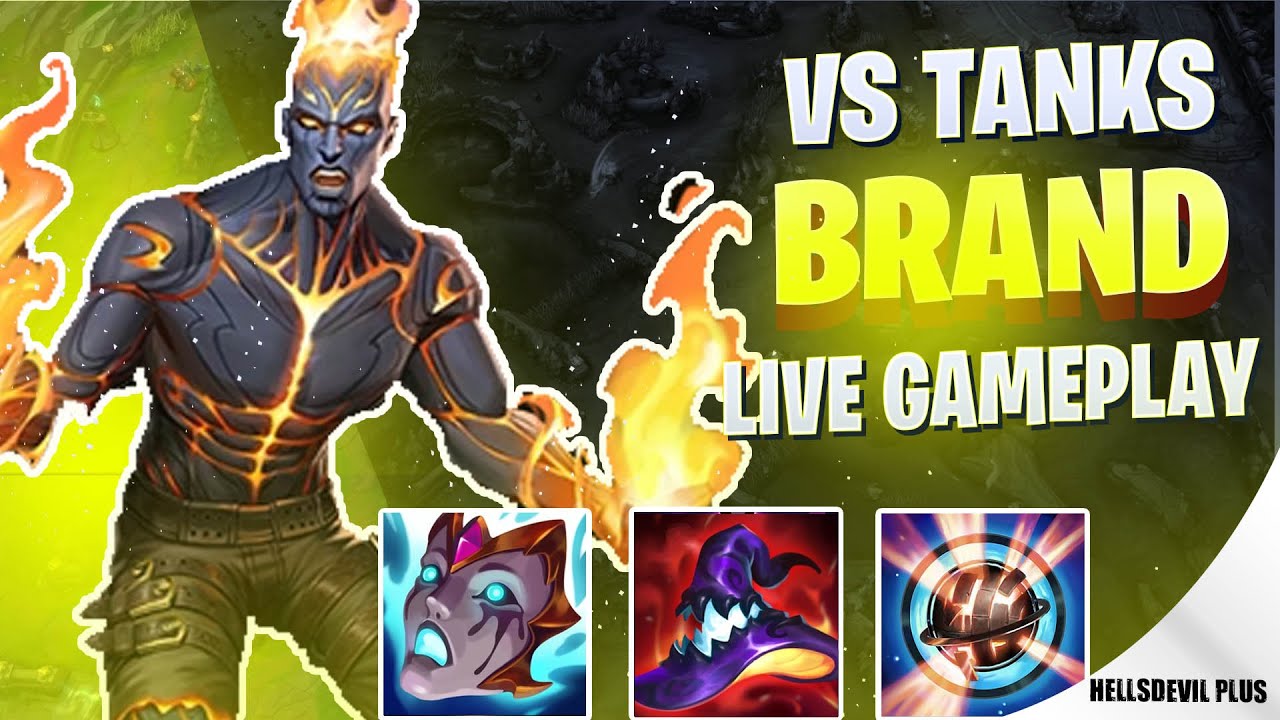 БРЕНД ПРОТИВ ПОЛНЫХ ТАНКОВ = НЕВЕРОЯТНЫЙ УРОН! - Геймплей Wild Rift HellsDevil Plus