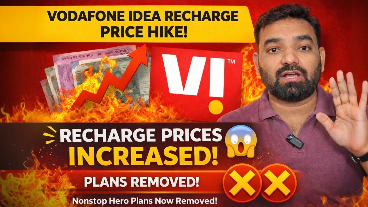 Vodafone Recharge Price Hike Again | Recharge Removed From Nonstop Hero Plans #vodafoneidea #vi5g