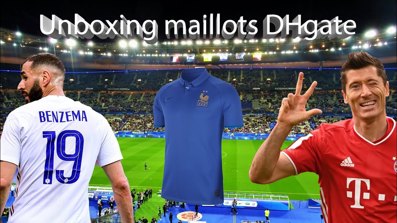 UNBOXING MAILLOTS DHGATE ! #BENZEMA #LEWANDOWSKI #FFF #FRANCE #POLOGNE #EURO #FOOT #EDITIONLIMITE
