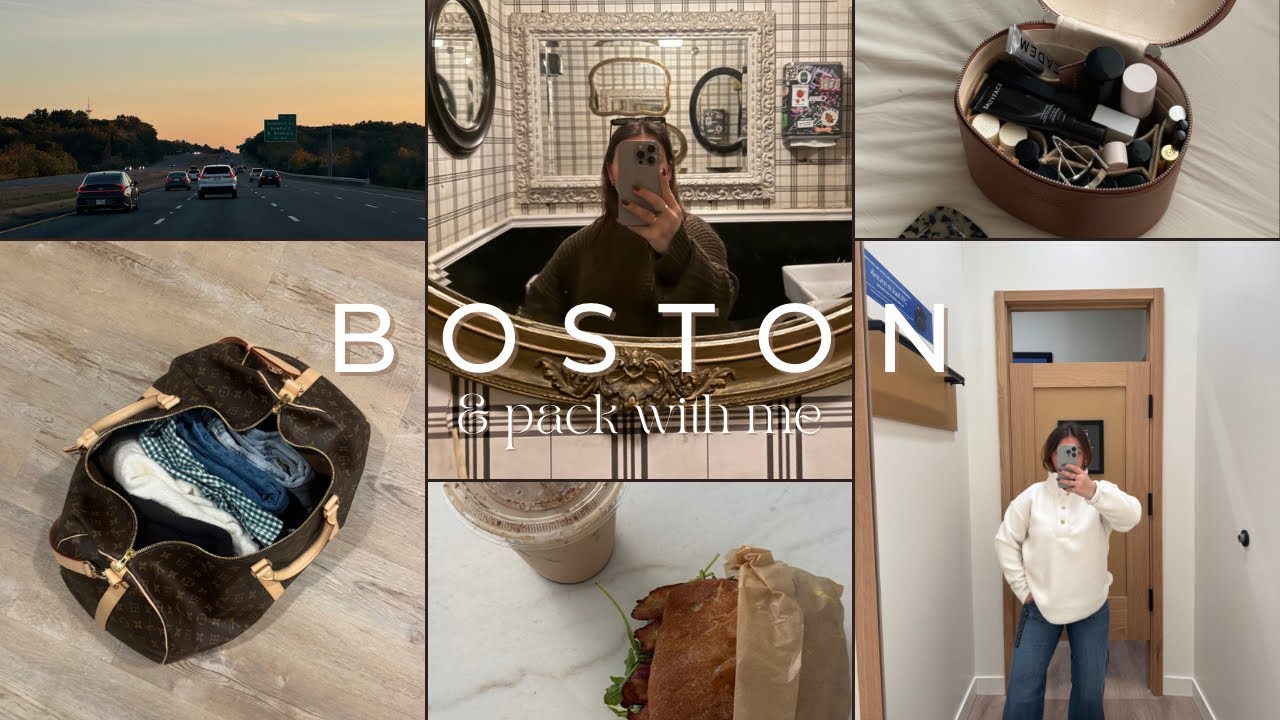 Boston Vlog: packing, traveling, girls night & apartment hunting!