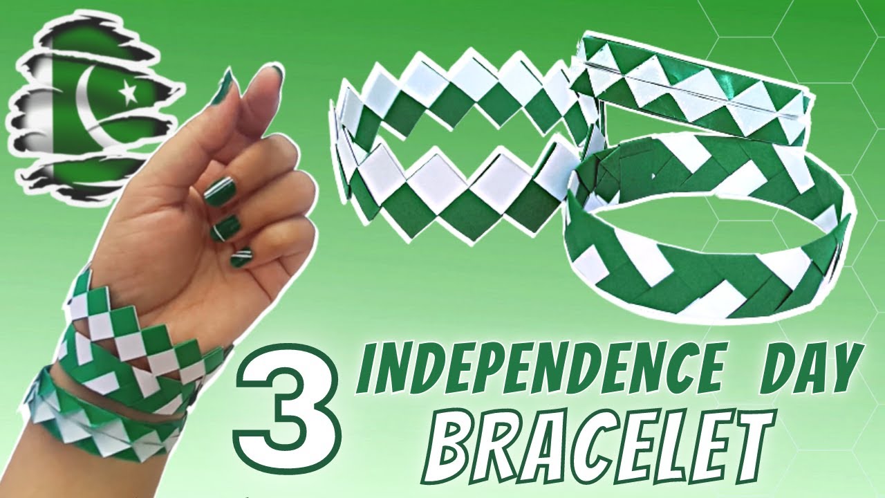Pakistan Independence Day Paper Bracelet/Band 🇵🇰🇵🇰 || 14 August Craft || Independence Day Craft