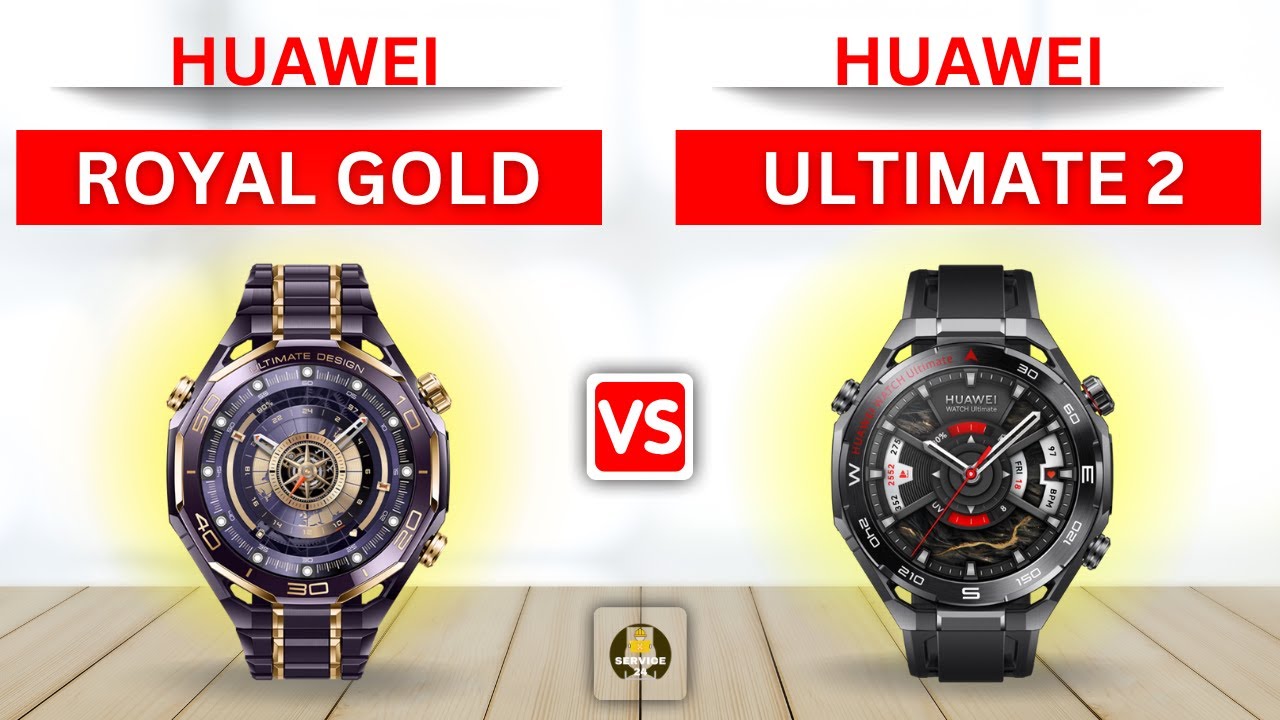 HUAWEI WATCH ULTIMATE Royal Gold Edition VS ULTIMATE 2 (2025) Comparison!