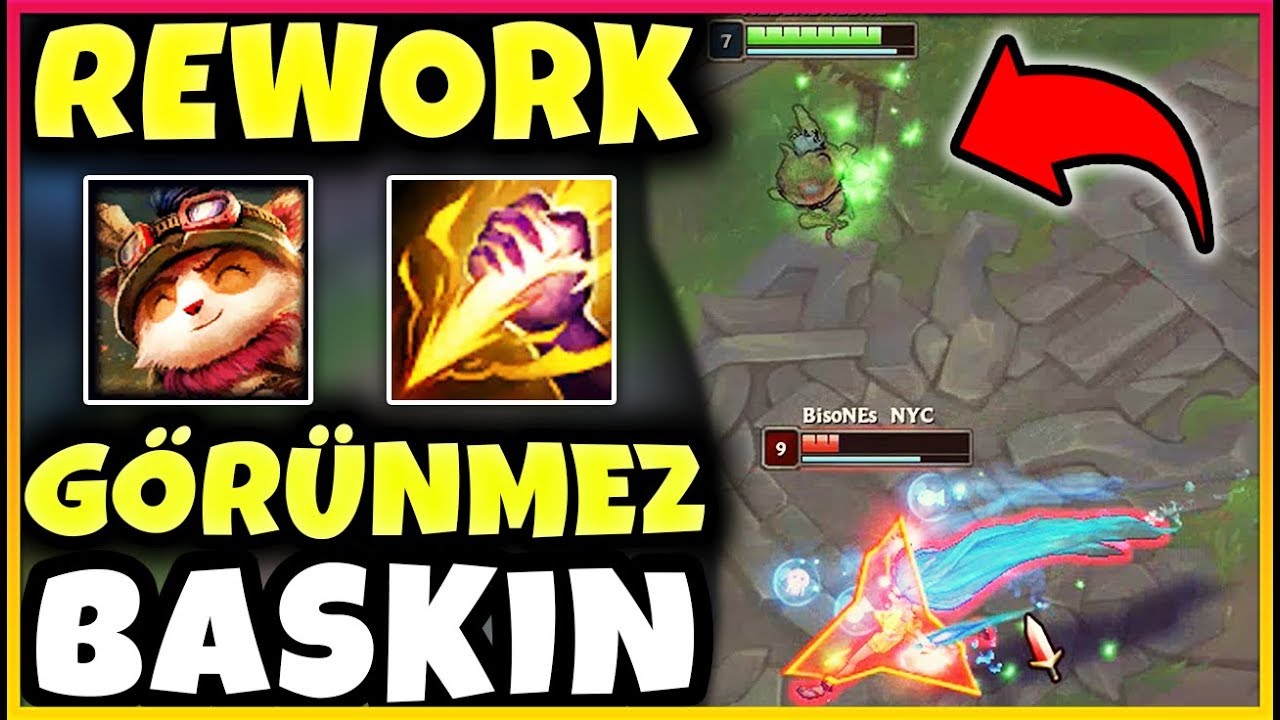 LoL PBE | YENİ TEEMO İLE ORMAN!! G&Ouml;R&Uuml;NMEZ BASKINLAR!! AŞIRI G&Uuml;&Ccedil;L&Uuml; :D