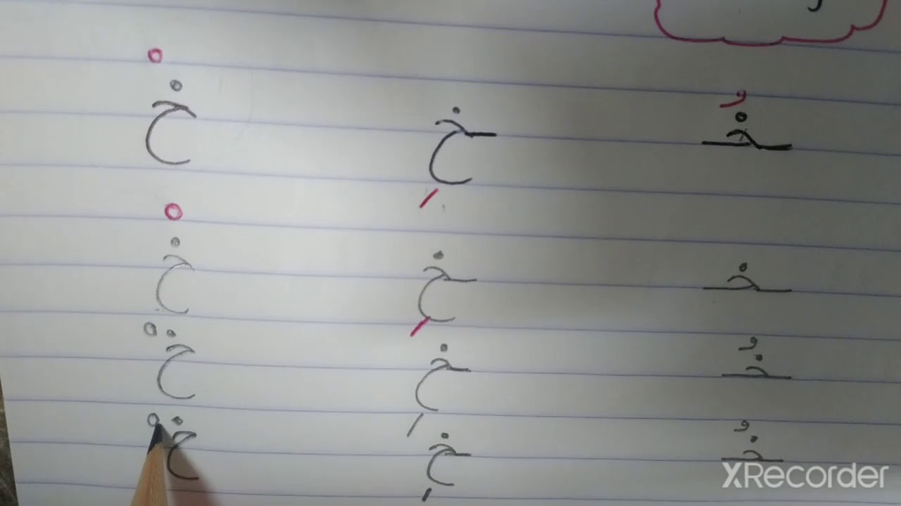 حرف الخاء (خ)