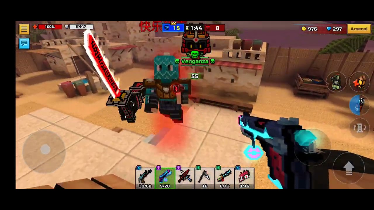 Jugando Pixel Gun 3D