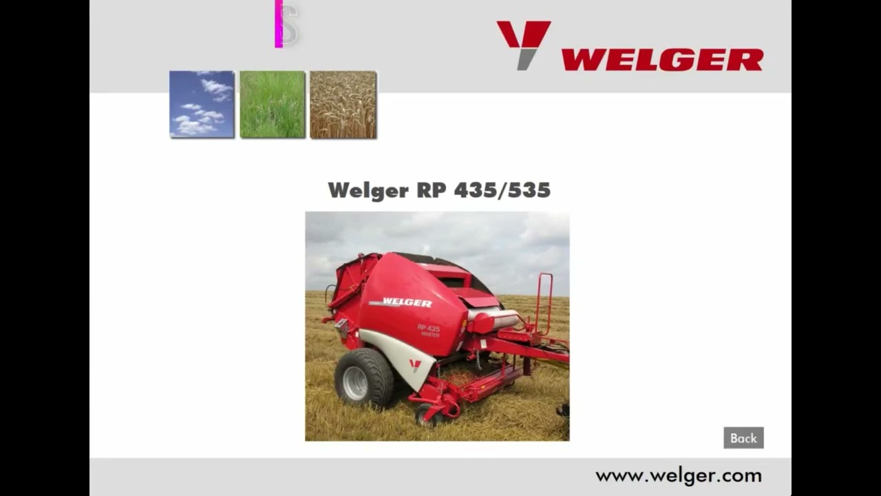 Welger RP 435 & 535 Features