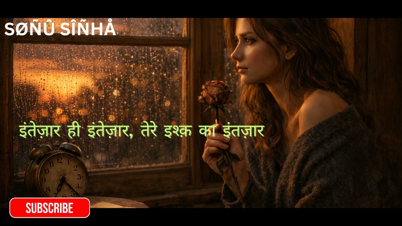 Intezar hi intezar(इंतेज़ार ही इंतेज़ार, तेरे इश्क़ का इंतज़ार)| SONU SINHA| GEMINI AI| SUNO AI|