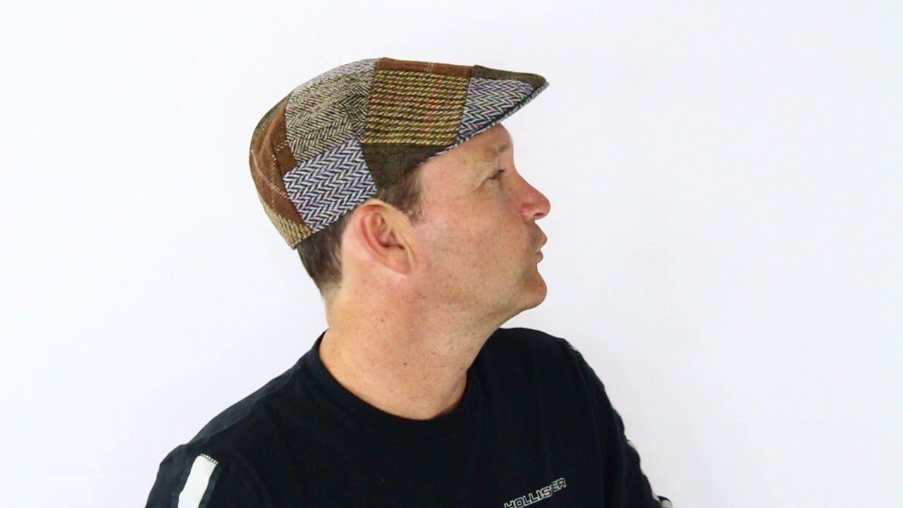 Hats & Co. Oliver Ivy Cap Brown Patch Hat Display - Hats By The 100