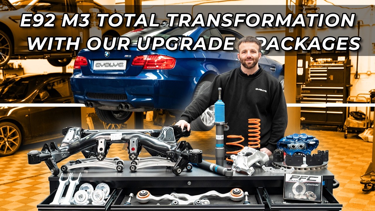 E92 M3 Rear Subframe Replacement Upgrade + Evolve Suspension + F80 M3 Brake Upgrade