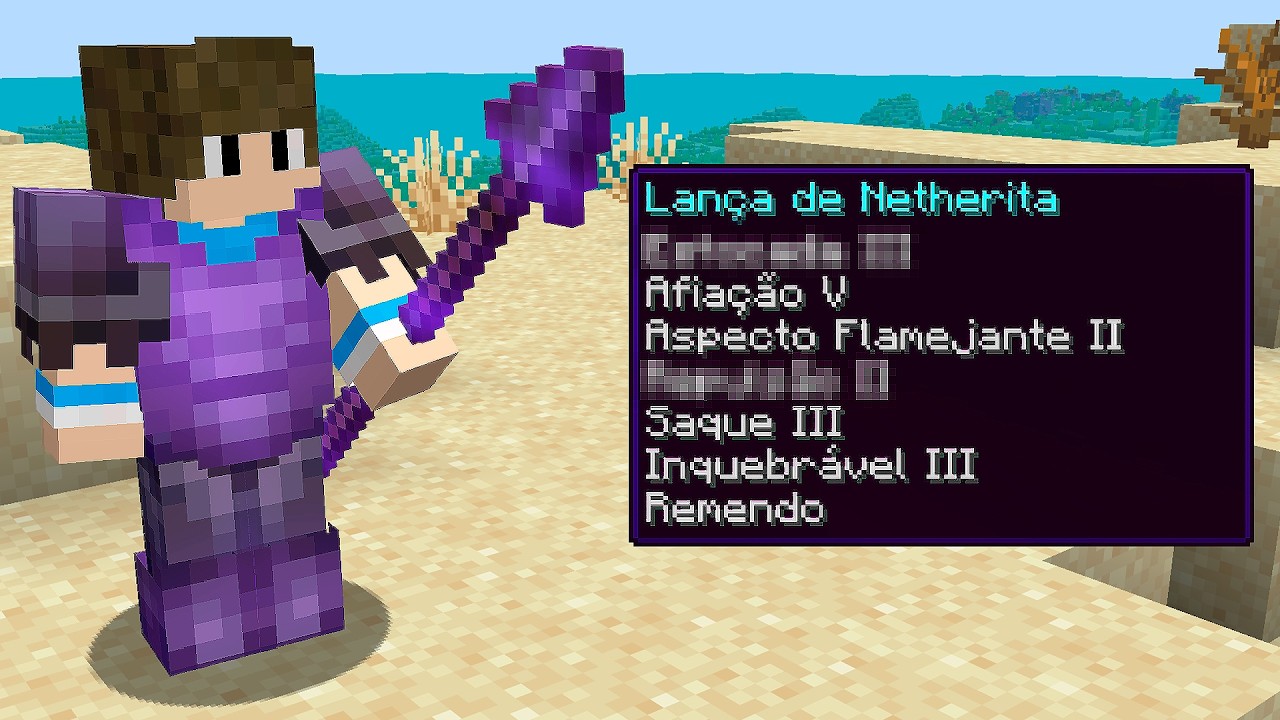 MELHOREI TODAS AS MINHAS FERRAMENTAS NO MINECRAFT