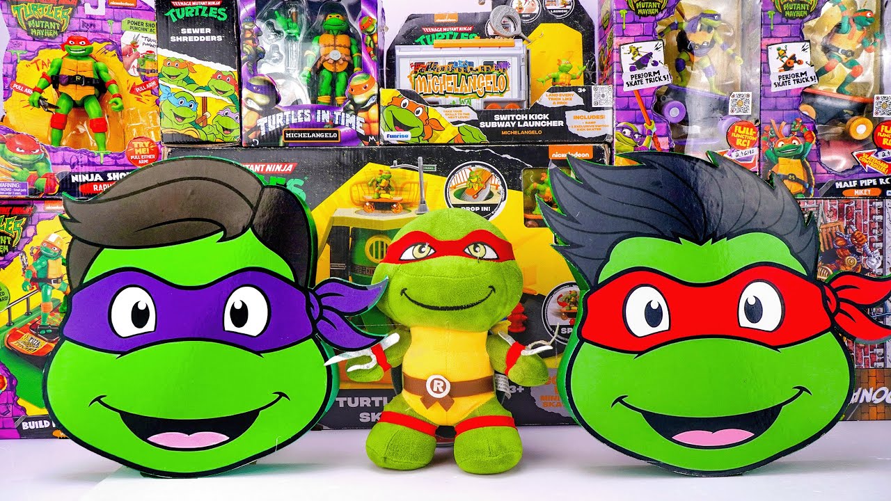 Unboxing Teenage Mutant Ninja Turtles | Secret Box of 4 Ninja Turtle Warriors | Battle Arena Playset