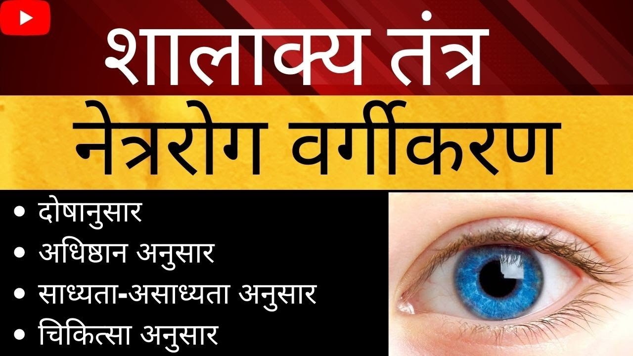 नेत्ररोग वर्गीकरण | शालाक्यतंत्र | Shalakya Tantra | Netra Roga Tricks | AIAPGET | BAMS 4TH YEAR |