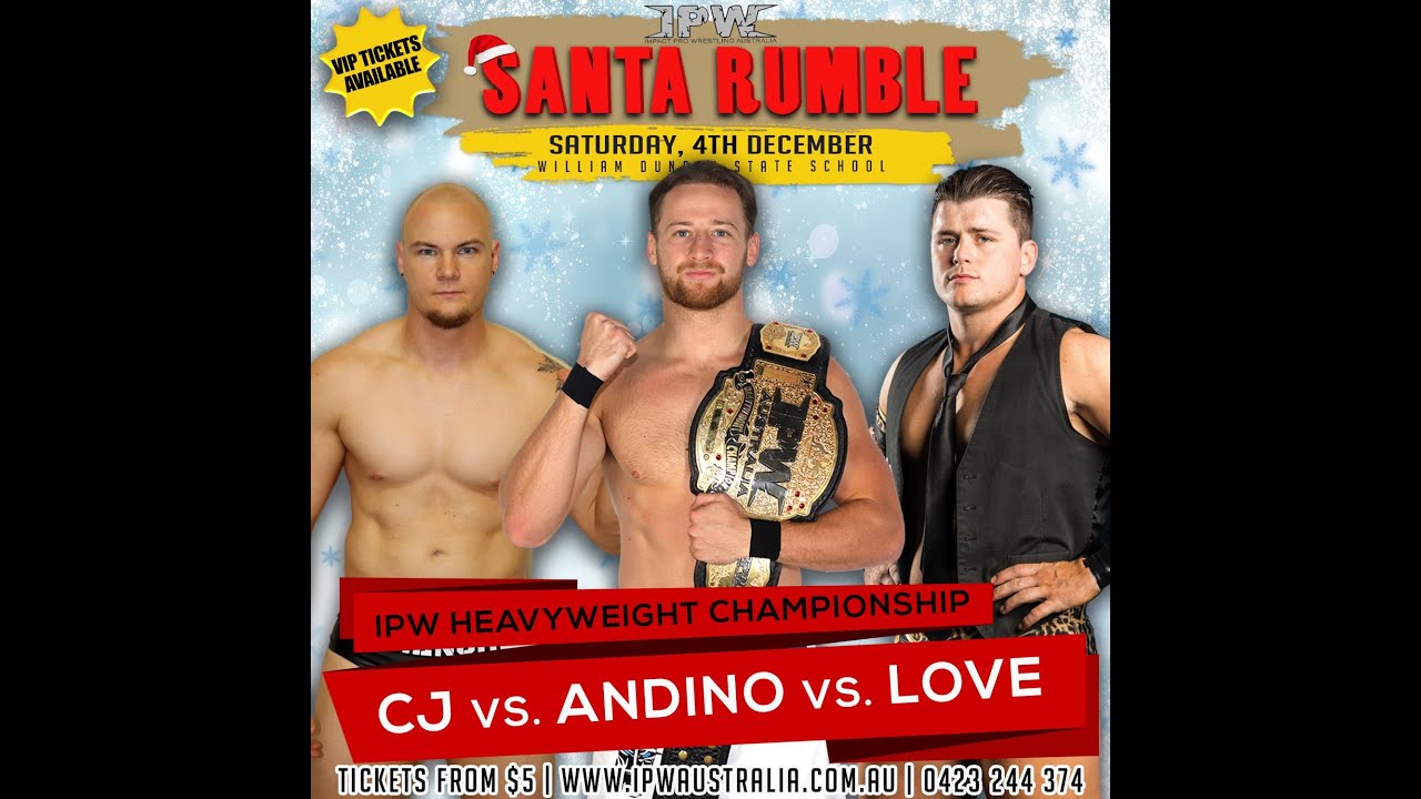FULL MATCH - ZEKE ANDINO v JESSE LOVE v CJ - IPW HEAVYWEIGHT CHAMPIONSHIP MATCH - SANTA RUMBLE 2021