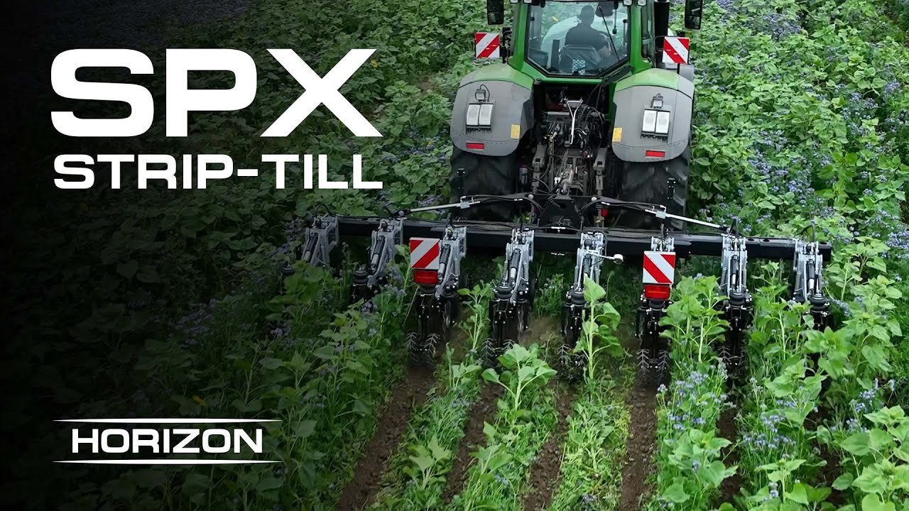 SPX Strip-Till Cultivator in Cover Crop