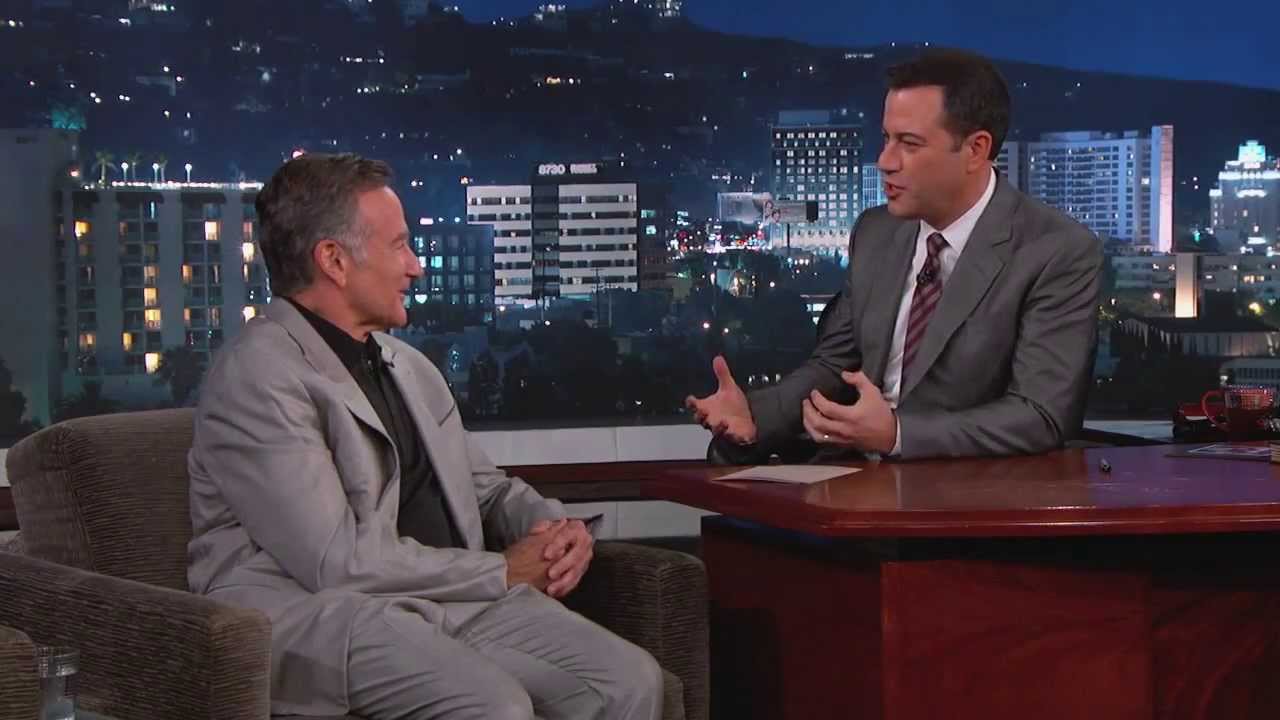 RobinWilliams on JimyKimmelLIVE - shout outs to SET LIST, Nerdmelt & iOWest