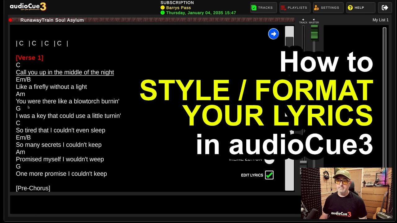 Colour Your Lyrics Like a Pro – AudioCue3 Tutorial