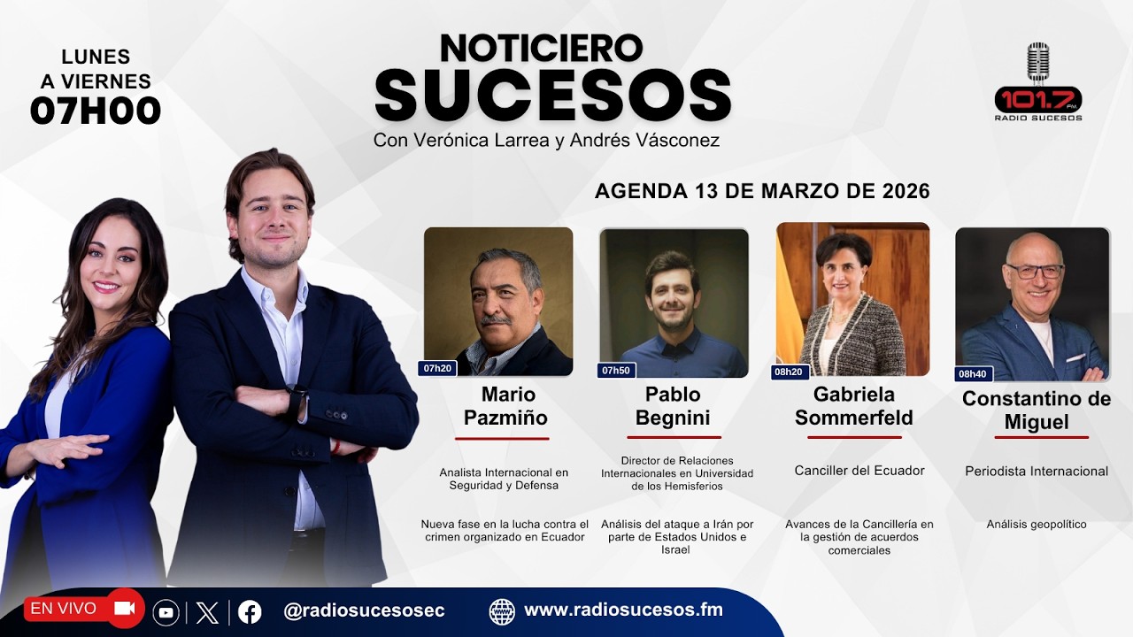 Noticiero Sucesos - 13 de marzo de 2026