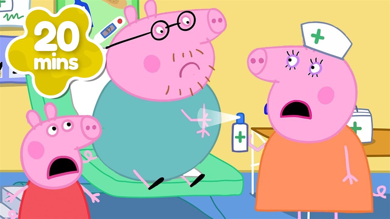 Daddy Pig's HOSPITAL Visit 🏥 Arm Injury 🤕 Peppa Pig Full Episodes | 30 Minutes