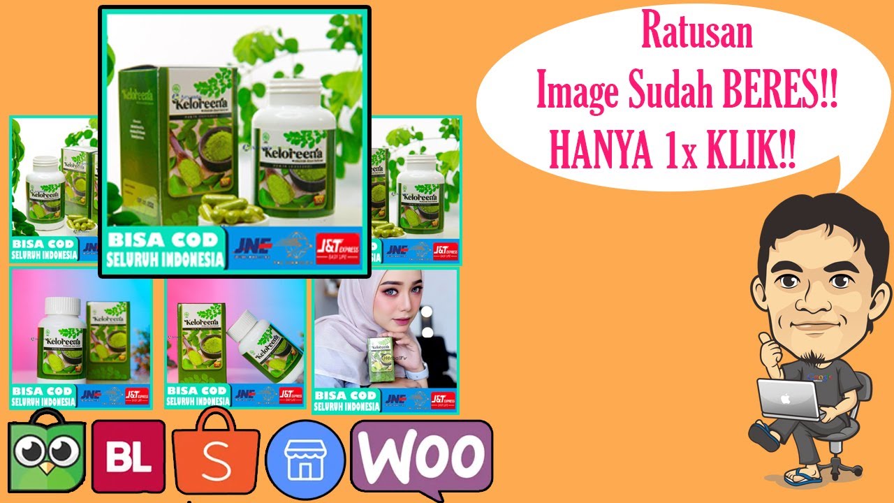 Cara Membuat Frame Foto Produk Tokopedia Shopee Lazada Secara Massal