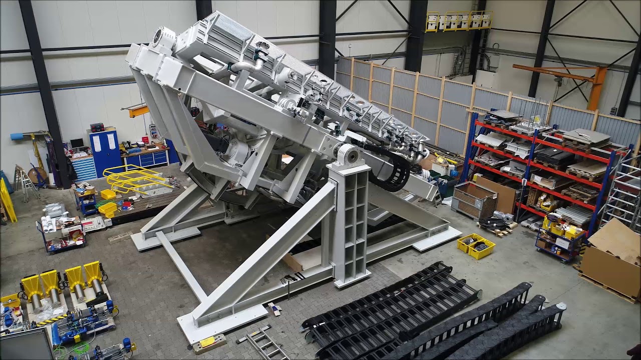 Schräglagenprüfstand für große Verbrennungsmotoren