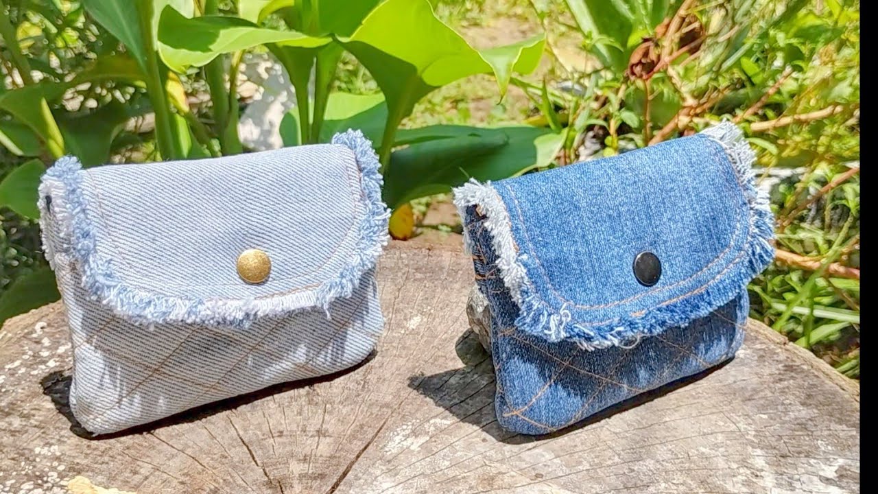 Convierte retazos en proyectos únicos/ Monederos de jeans reciclados 