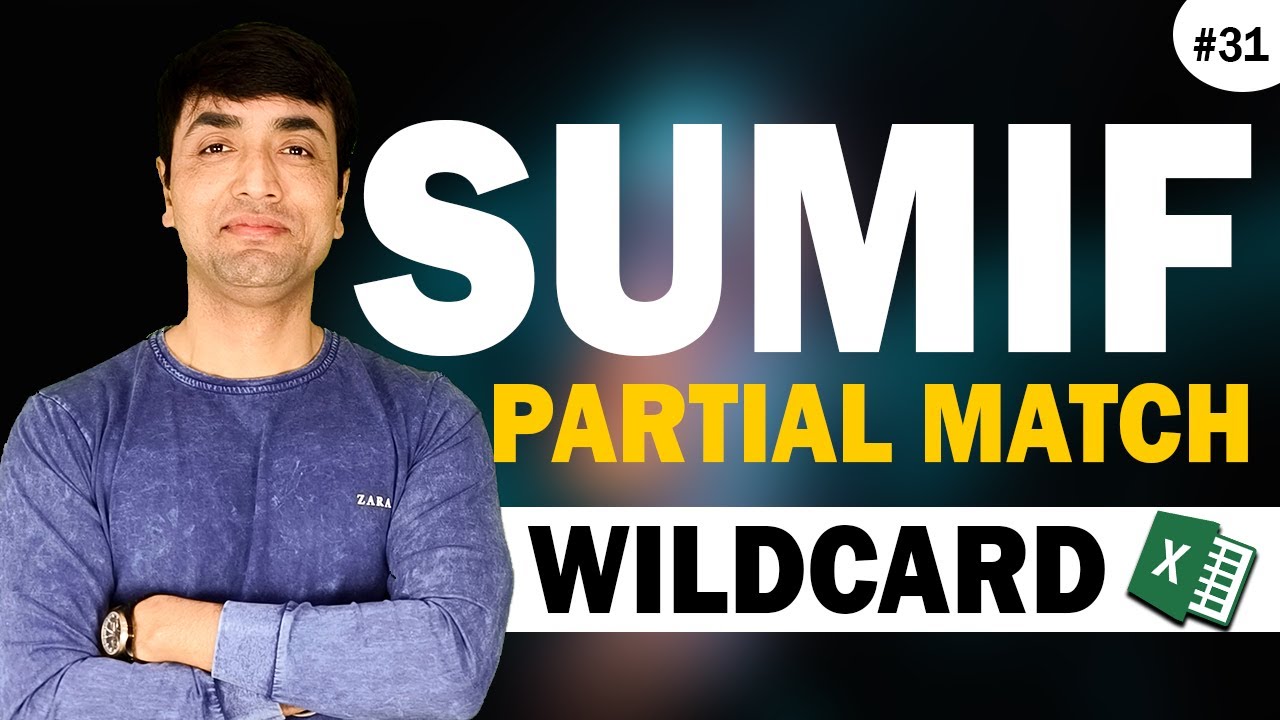 SUMIFS With Wildcard | Excel Sum based on Partial Text Match